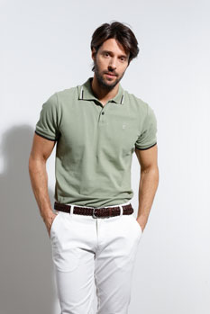 Tiffany Production Polo majica sa diskretnim detaljima
