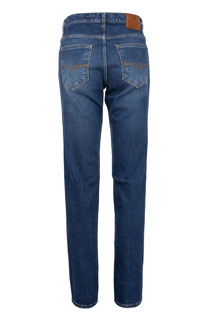 Muške uske farmerke tamnijeg pranja sa izbledelim efektom Tiffany Production