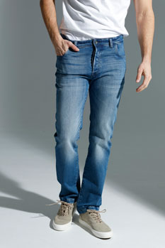 Tiffany Production Comfort slim muške farmerke – plavi teksas