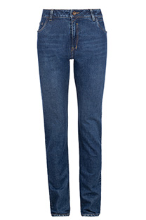 Tiffany Production Muške uske bazne farmerke tamnijeg pranja sa izbledelim efektom