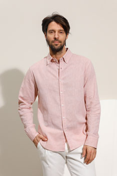 Tiffany Production Lagana košulja od pamuka i lana