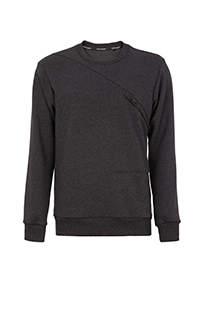 Tiffany Production Muški duks dugih rukava sa asimetričnim detaljem