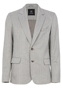 Muški prugasti sako dugih rukava sa kopčanjem na dugmiće Tiffany Production