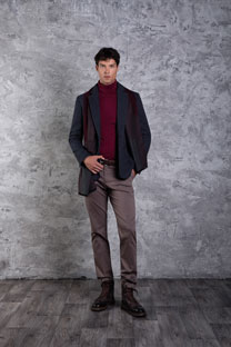 Tiffany Production Muški sako sa reverima i prednjim dugmićima