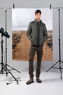 Tiffany Production Prošivena muška jakna dugih rukava sa džepovima