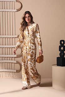 Košulja dugih rukava u dezenu od viskoze Tiffany Production