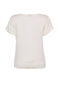 Kontrastna bluza kratkih rukava od viskoze Tiffany Production