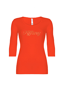 Ženska bazna majica sa okruglim izrezom i rukavima 3/4 dužine Tiffany Production