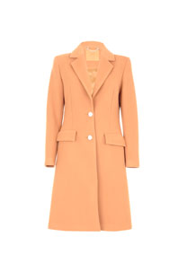 Tiffany Production Ženski kaput sa kragnom i kopčanjem dugmićima