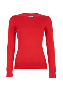 Džemper dugih rukava od 100% pamuka sa okruglim izrezom Tiffany Production