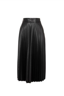 Tiffany Production Plisirana midi suknja od eko kože