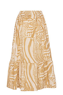 Midi suknja sa karnerima na donjem rubu Tiffany Production