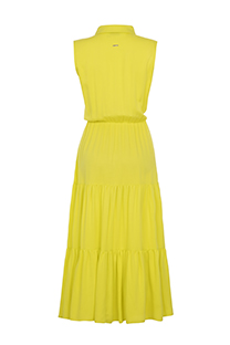 Midi haljina bez rukava i karnerima na donjem rubu Tiffany Production