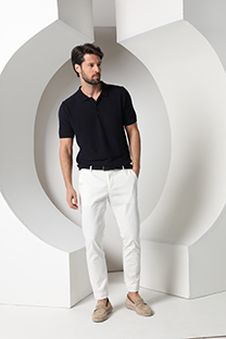 Tiffany Production Muški džemper kratkih rukava  sa kragnom