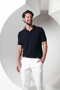 Muški džemper kratkih rukava  sa kragnom Tiffany Production