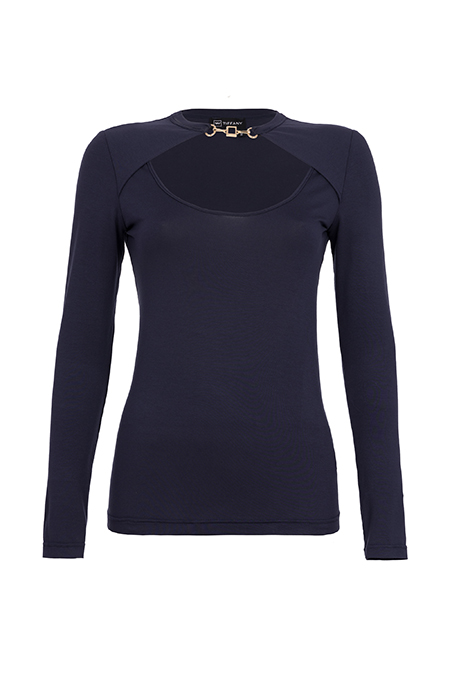 Tiffany Production Ženska majica dugih rukava sa ukrasnom šnalom