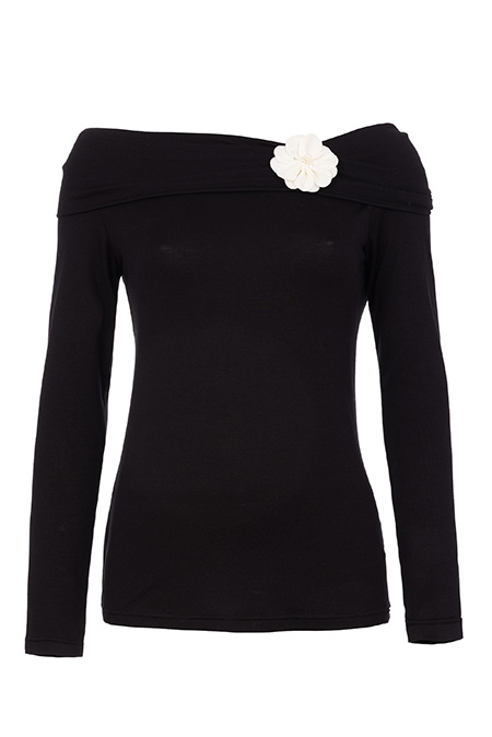 Tiffany Production Ženska majica dugih rukava sa spuštenim ramenima