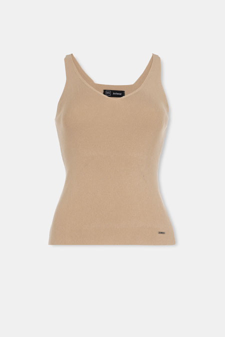 Pletena majica na bretele Tiffany Production