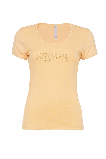 Pamučna bazna majica sa ukrasnim cirkonima Tiffany Production