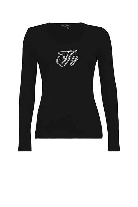 Bazna majica sa dugim rukavima i cirkonima Tiffany Production