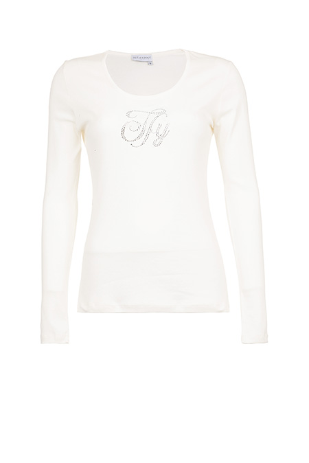 Bazna majica sa dugim rukavima i cirkonima Tiffany Production