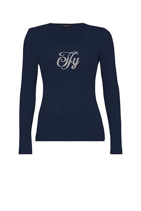 Bazna majica sa dugim rukavima i cirkonima Tiffany Production