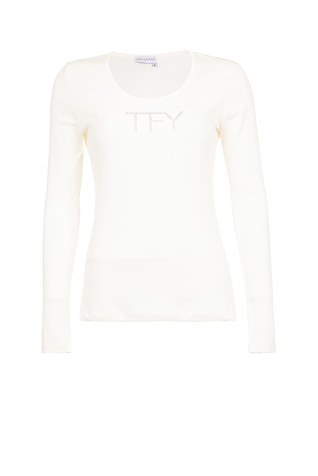 Bazna ženska majica sa cirkonima i dugim rukavima Tiffany Production