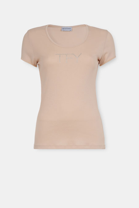 Bazna majica sa ukrasnim cirkonima Tiffany Production