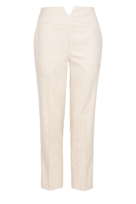 Ženske prugaste pantalone dubokog struka Tiffany Production