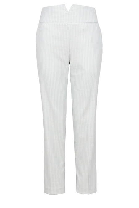 Tiffany Production Ženske prugaste pantalone dubokog struka