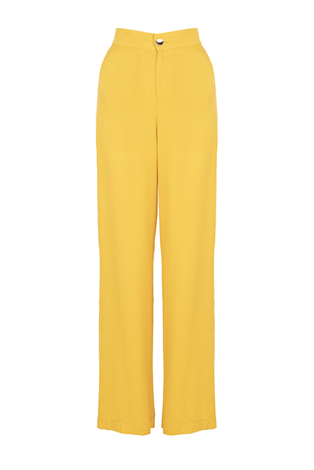 Tiffany Production Viskozne pantalone širokih nogavica