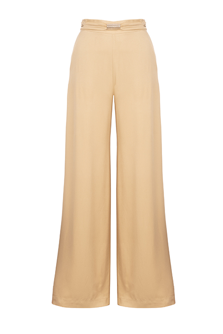 Viskozne pantalone sa metalnim detaljem Tiffany Production