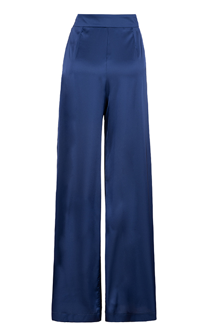 Jednobojne pantalone širokih nogavica  Tiffany Production