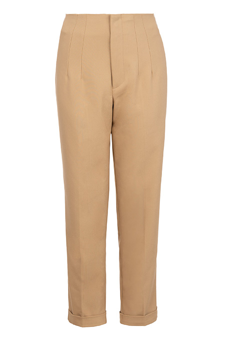 Tiffany Production Pantalone visokog struka sa skrivenim rajsferšlusom