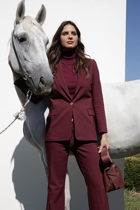 Ženske zvonaste pantalone visokog struka sa džepovima Tiffany Production