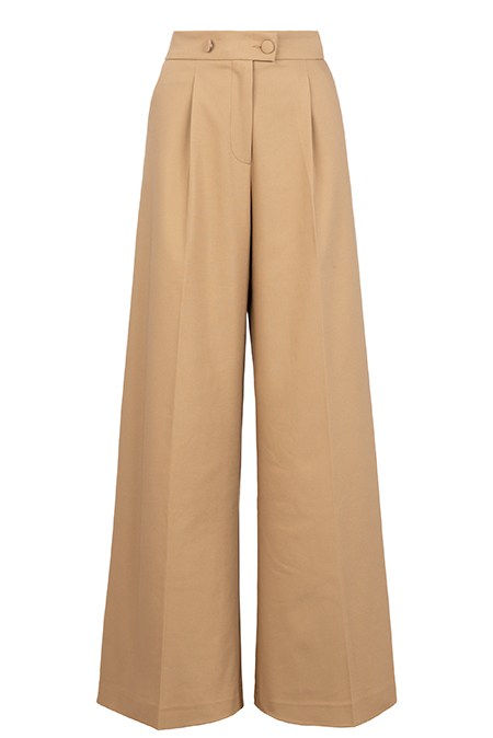 Ženske pantalone širokih nogavica sa ušicima Tiffany Production