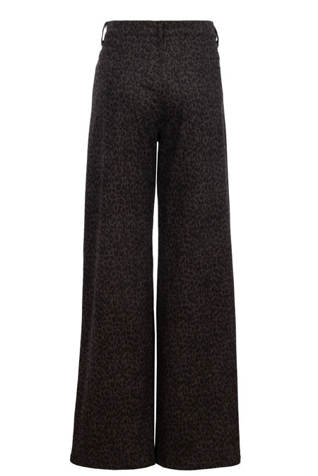 Leopard farmerke širokih nogavica Tiffany Production