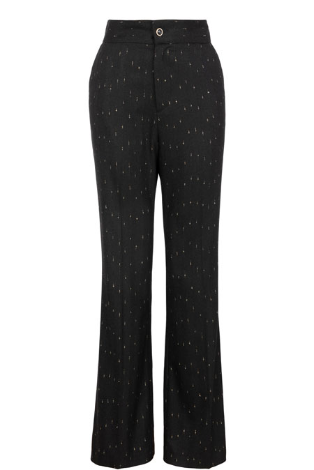 Ženske zvonaste pantalone sa svetlucavim nitima Tiffany Production