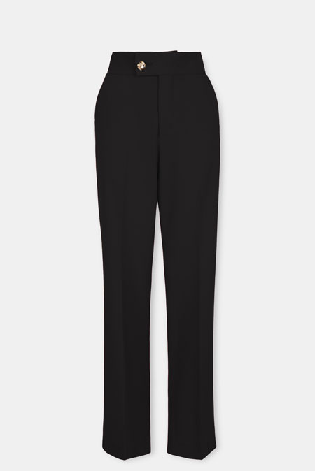 Pantalone visokog struka sa širokim nogavicama Tiffany Production