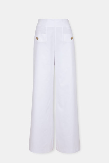 Pantalone visokog struka i širokih nogavica Tiffany Production