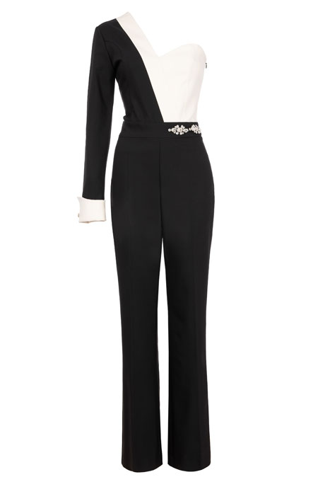 Elegantni kombinezon u kontrastnim bojama Tiffany Production