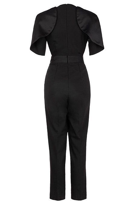 Ženski kombinezon sa naglašenim rukavima i pojasom Tiffany Production