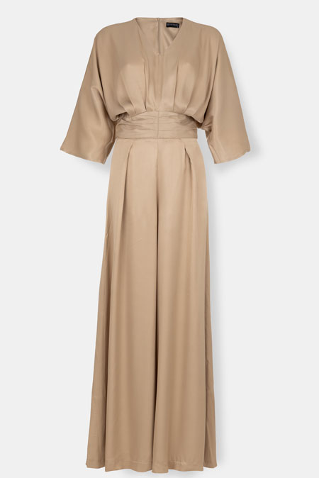 Kombinezon sa naglašenim strukom i širokim nogavicama Tiffany Production