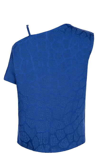 Asimetrična bluza u dezenu  Tiffany Production