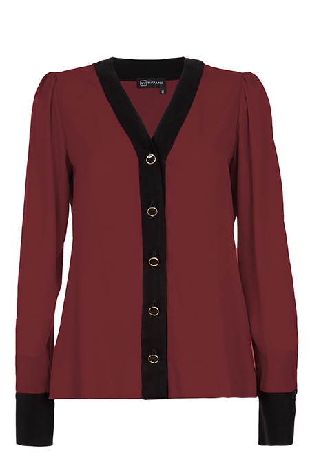 Tiffany Production Ženska bluza od 100% viskoze sa V izrezom