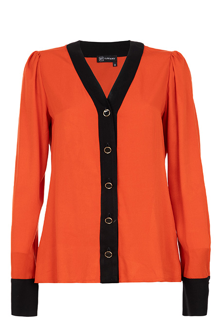 Tiffany Production Ženska bluza od 100% viskoze sa V izrezom