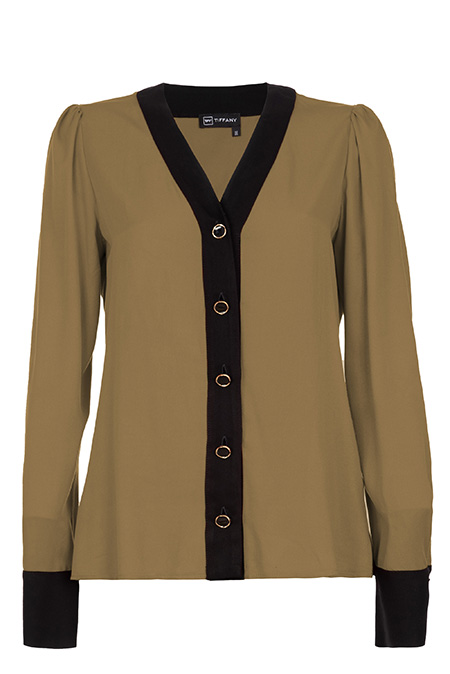 Tiffany Production Ženska bluza od 100% viskoze sa V izrezom