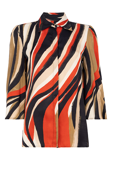 Bluza sa dezenom i skrivenim kopčanjem Tiffany Production