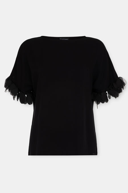 Elegantna bluza sa dekorativnim rukavima Tiffany Production