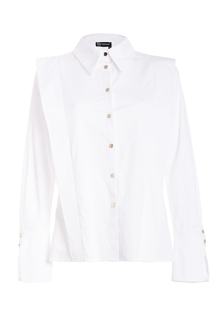 Tiffany Production Košulja sa asimetričnim detaljem i dugmadima